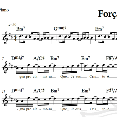 Força e Vitória - Padre Marcelo Rossi - Belo - Piano/Vocal