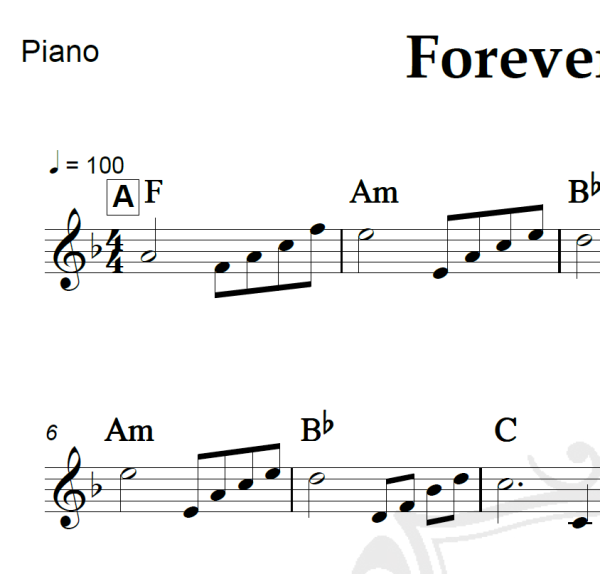Forever in love - Kenny G. - Piano