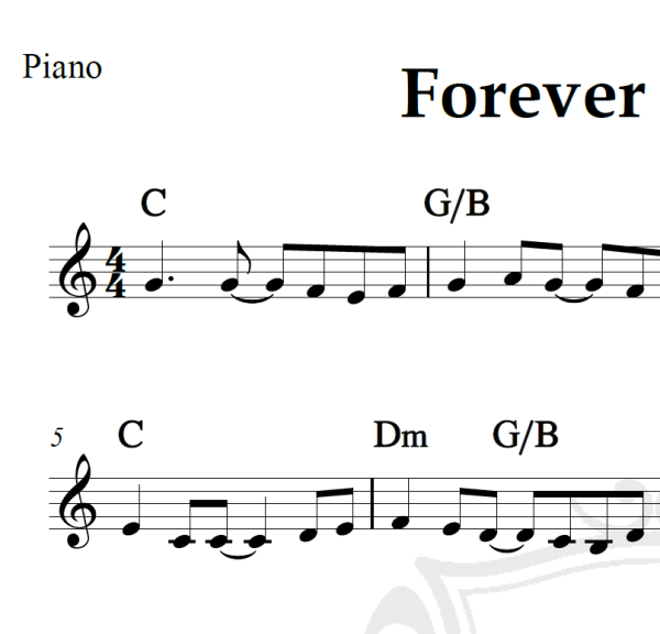 Forever shine on - Edenbridge - Piano