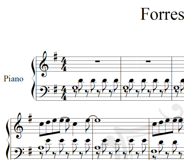 Forrest Gump - Piano