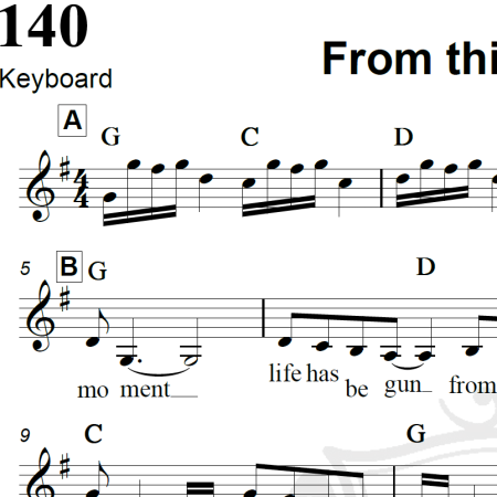 From this moment - Shania Twain - Piano/Vocal
