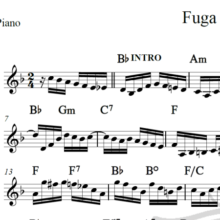 Fuga pro Nordeste - Dominguinhos - Piano