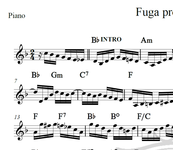 Fuga pro Nordeste - Dominguinhos - Piano