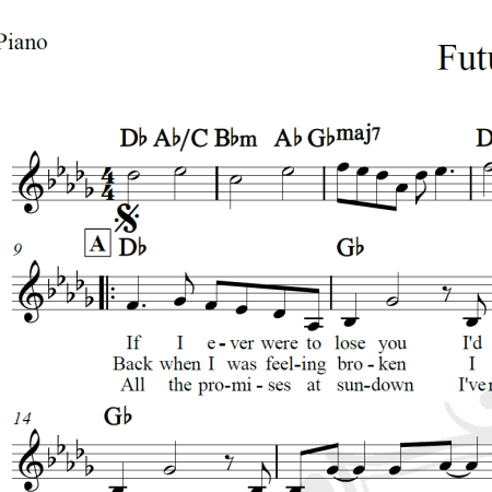 Future days - Pearl Jam - Piano/Vocal