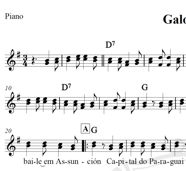 Galopeira - Chitãozinho e Xororó - Piano/Vocal