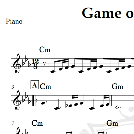 Game of Thrones - Piano