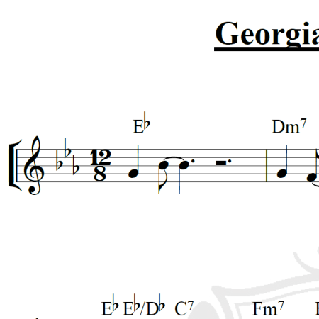 Georgia on my Mind - Ray Charles - Piano
