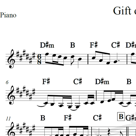 Gift of a friend - Demi Lovato - Piano