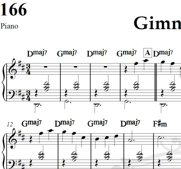 Gimnopédia - Eric Satie - Piano