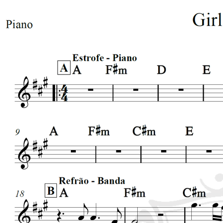 Girl on fire - Alicia Keys - Cifra