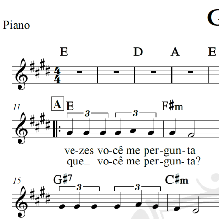 Gita - Raul Seixas - Piano/Vocal