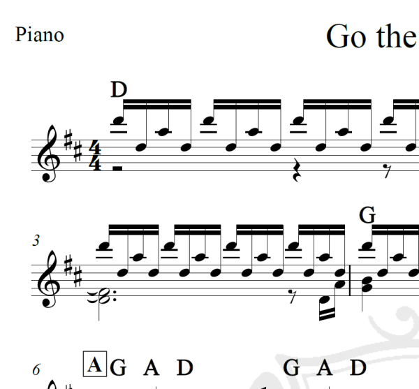 Go the distance - Michael Bolton - Piano