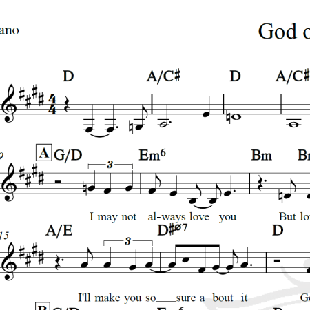 God only knows - The Beach Boys - Piano/Vocal