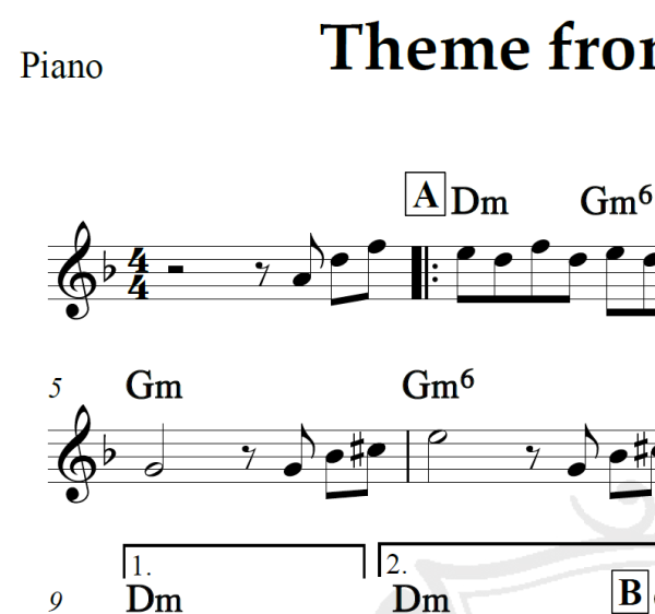 Godfather Theme - Piano