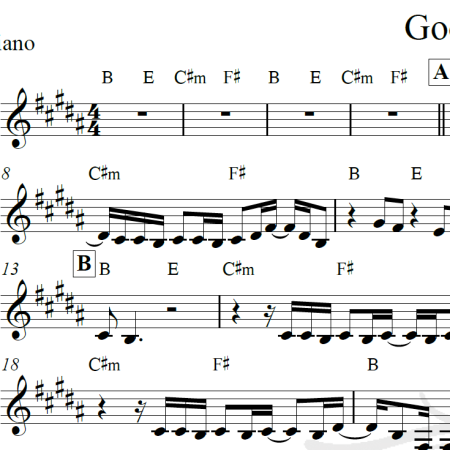 Good people - Jack Johnson - Piano