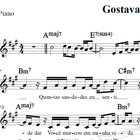 Gostava tanto de você - Tim Maia - Piano/Vocal