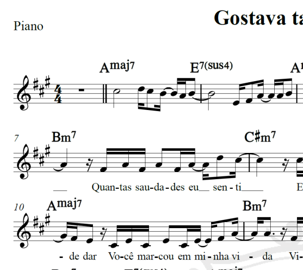 Gostava tanto de você - Tim Maia - Piano/Vocal