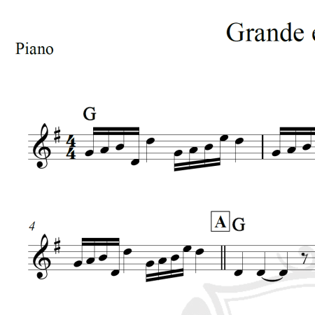 Grande é o Senhor - Nivea Soares - Piano