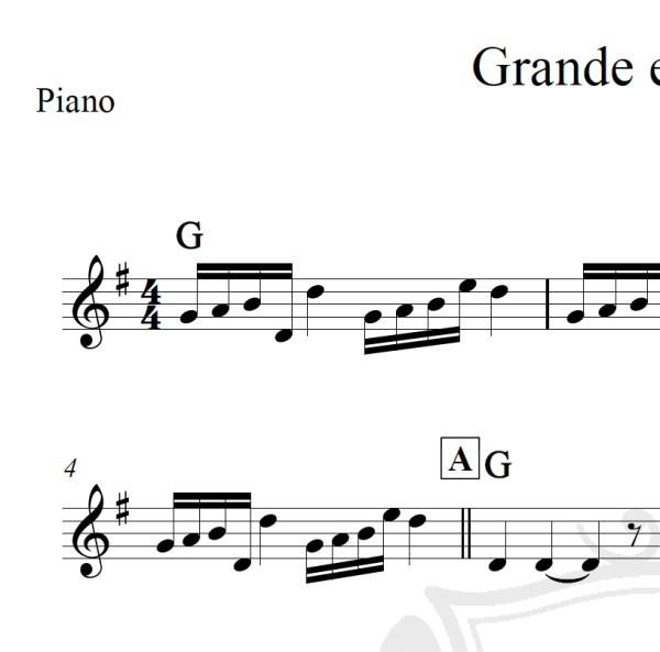 Grande é o Senhor - Nivea Soares - Piano