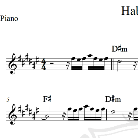 Habla me - Gipsy Kings - Piano