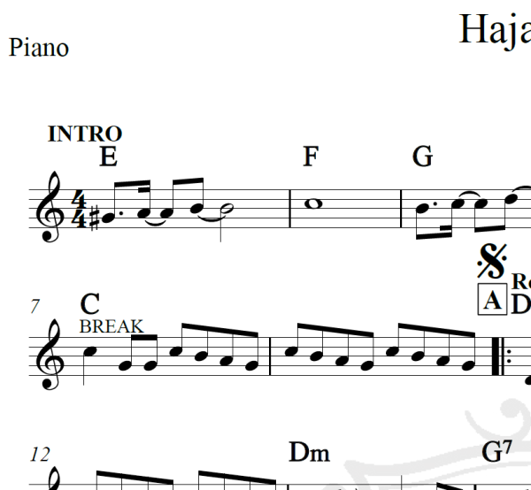 Haja amor - Luiz Caldas - Piano