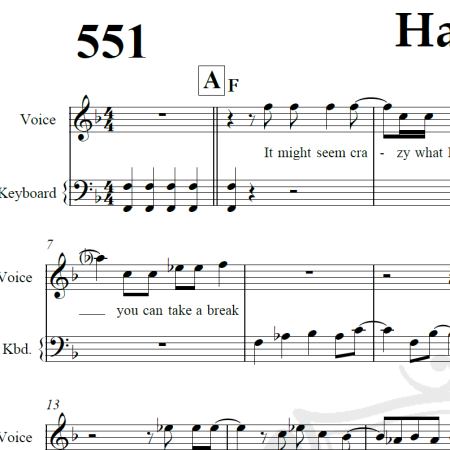 Happy - Pharrell Williams - Piano/Vocal