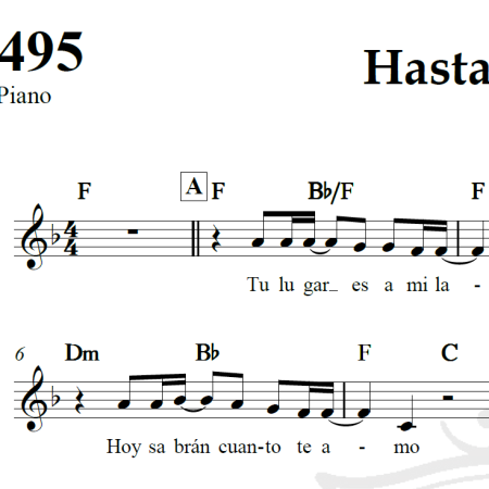 Hasta mi final - Il Divo - Piano/Vocal