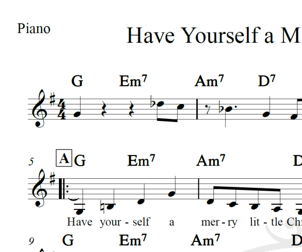 Have Yourself a Merry Little Christmas - Piano/Vocal