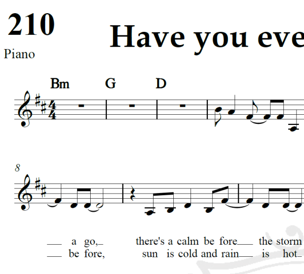 Have you ever seen the rain - Creedance - Arranjo Coral