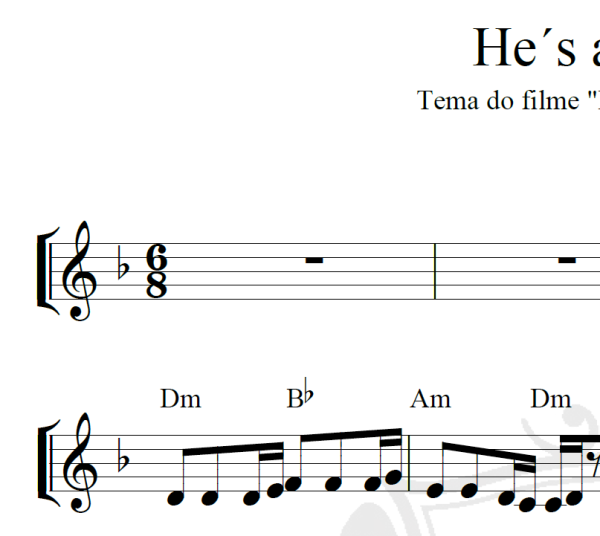 He´s a pirate - Piano