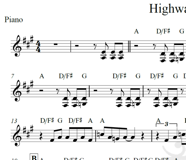 Highway to hell - AC/DC - Piano