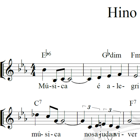 Hino ao músico - Piano/Vocal