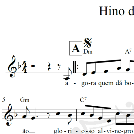 Hino do Santos F.C. (Leão do mar) - Piano/Vocal