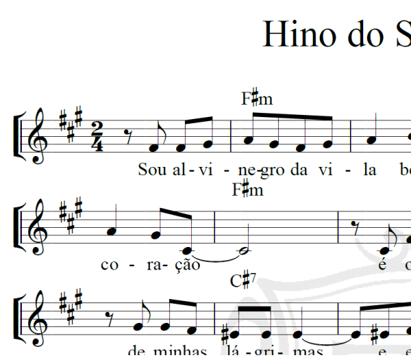 Hino do Santos F.C. (Alvinegro da Vila Belmiro) - Piano/Vocal