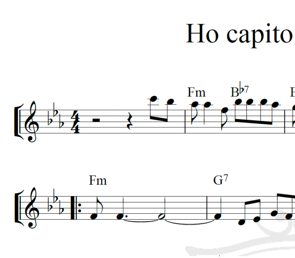 Ho capito che ti amo - Piano