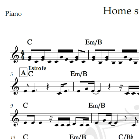 Home sweet home - Motley Crue - Piano