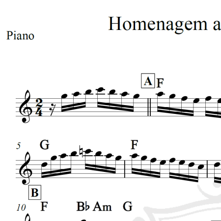 Homenagem ao maestro Chicão - Dominguinhos - Piano