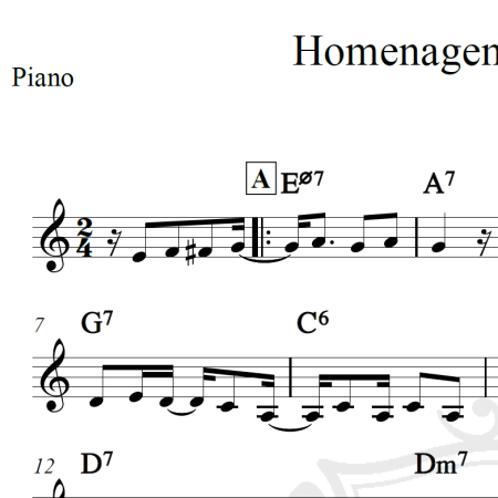 Homenagem ao malandro - Chico Buarque - Piano