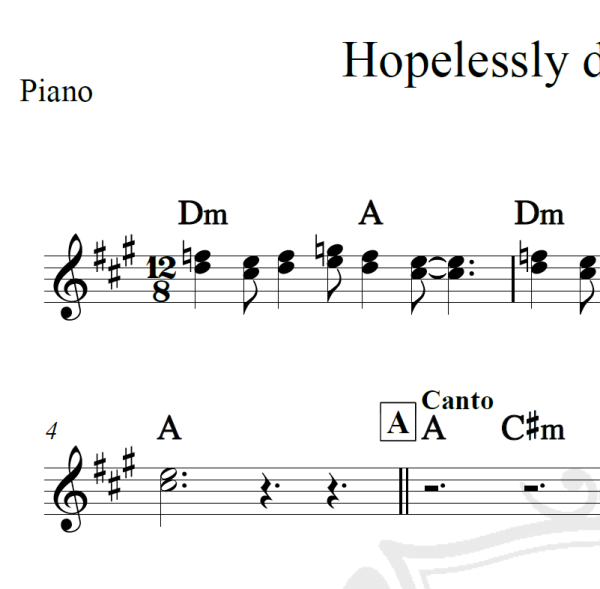 Hopelessly devoted to you - Olivia Newton John - Cifra