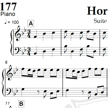 Hornpipe (Suite Aquática) - Haendel - Piano