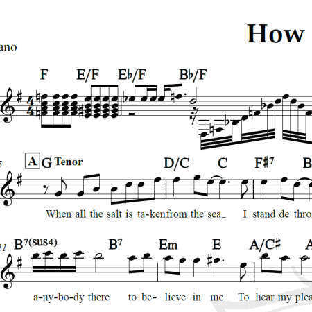 How can I go on - Fredie Mercury e Montserrat Caballé - Piano/Vocal