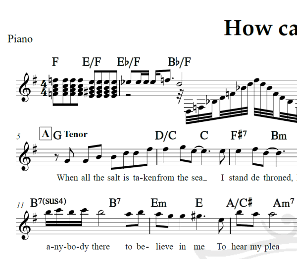 How can I go on - Fredie Mercury e Montserrat Caballé - Piano/Vocal