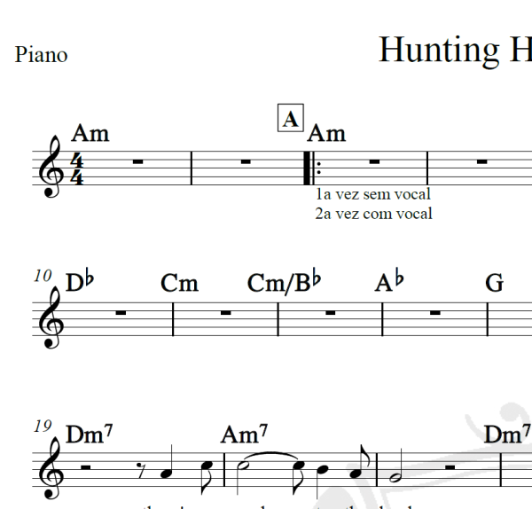 Hunting High and low - A-ha - Cifra