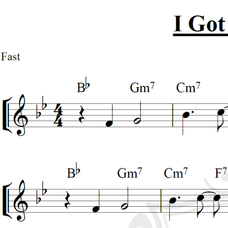 I Got Rhythm - Piano