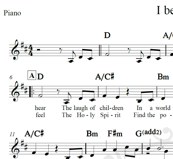 I believe - Eric Levi - Piano/Vocal