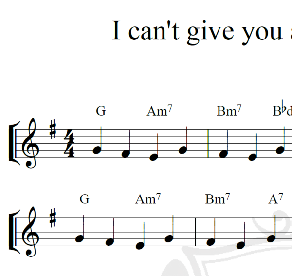 I can't give you anything but love - Piano