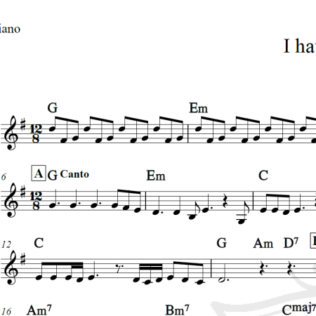 I have nothing - Whitney Houston - Piano