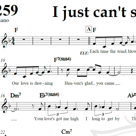 I just can't stop loving you - Michael Jackson - Piano/Vocal