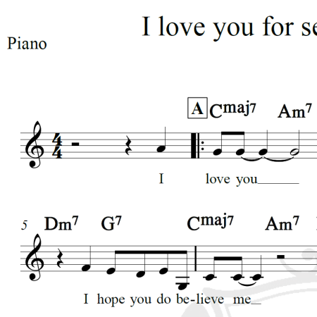 I love you for sentimental reasons - Nat King Cole - Piano/Vocal