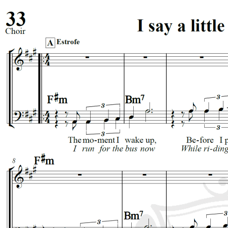 I say a little prayer for you - Burt Bacarah - Arranjo Coral